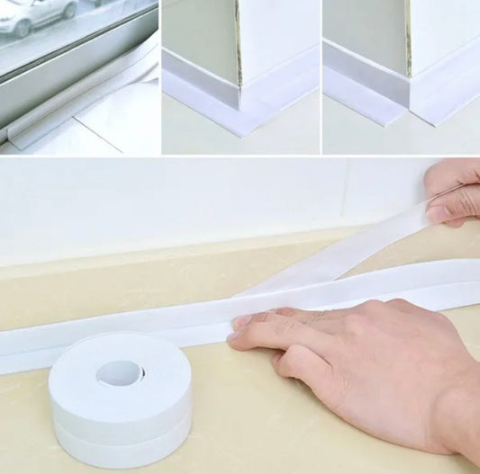 Bathroom Shower Sink Bath Sealing Strip Tape PVC Self Adhesive Waterproof Sticker Caulktape For Bathroom Kitchen x 7 Colours