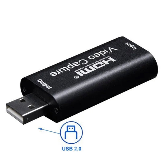 HDMI to USB 3.0 Video Capture Card | 4K Input | 1080p 60fps Output | OBS Compatible | Live Streaming | Gaming | Recording