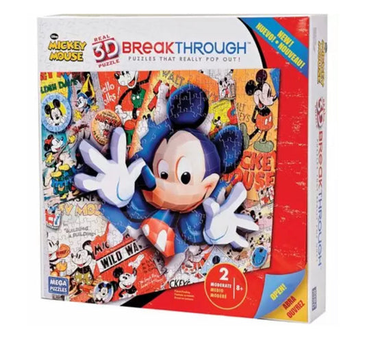 Mega Bloks 3D Breakthrough Disney Mickey Mouse Puzzle Jigsaw Mega Puzzles
