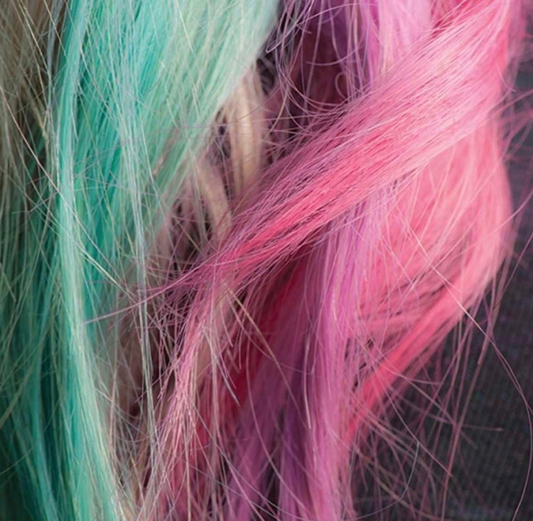 Teal and Pink Hair Colouring Chalks