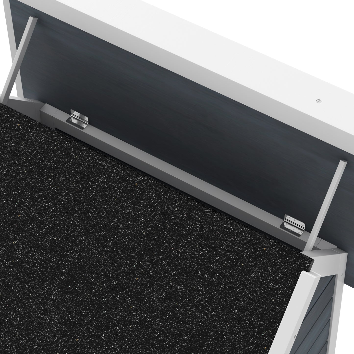 PawHut Outdoor Cat House, Wooden Feral Cat Shelter Waterproof Hide House with Openable Asphalt Roof and Three Doors, 77 x 57.5 x 68cm, Grey