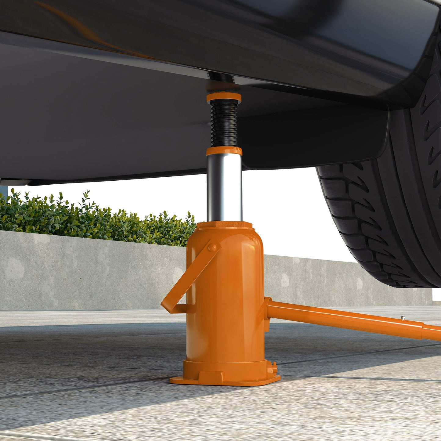 12 Tonne Hydraulic Bottle Jack with 19-37 cm Lifting Range, Heavy Duty Portable Compact Car Jack Lift with Saddle, Pickup, Truck, Auto Repair Maintenance