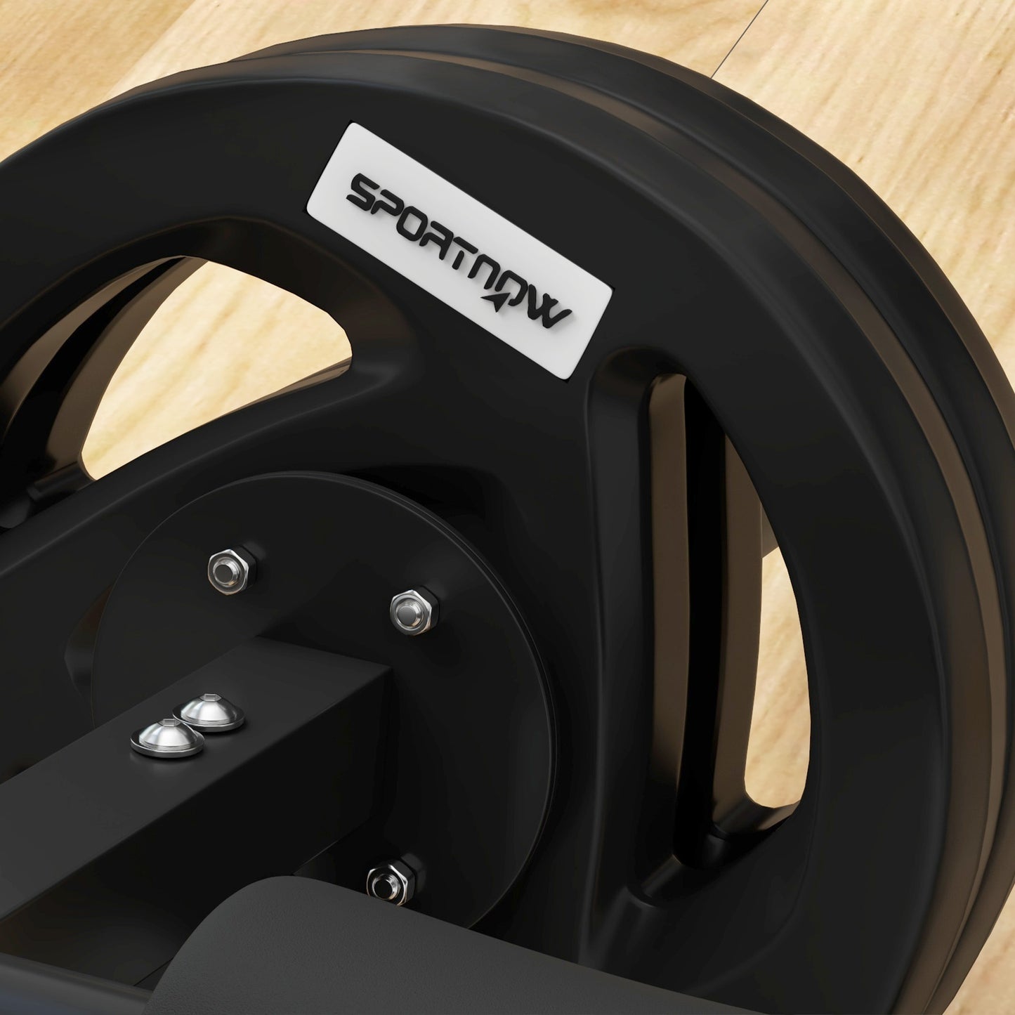 Tib Bar W/ 2 x 5kg Olympic Weight Plates, Tibialis Trainer Calf Raise Machine for Home, Gym, Lifting And Strength Training