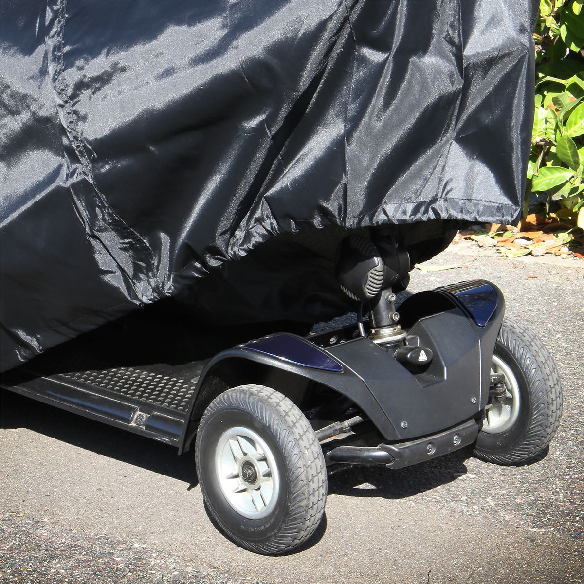 Pukkr Mobility Scooter Cover | Waterproof 210D Silver-Coated Polyester | Drawstring Closure | Fits All Sizes | 93x67x142cm | Outdoor Scooter Protection | 2-Year Guarantee