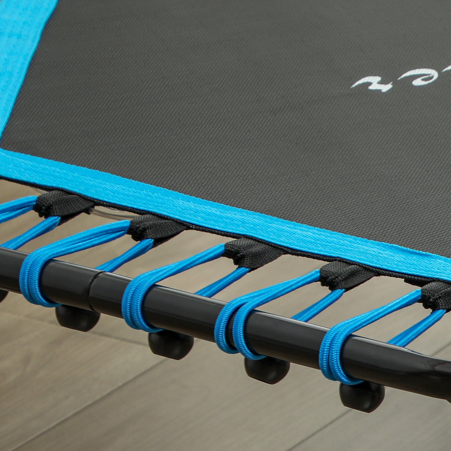 Adult Fitness Rebounder Trampoline | 45" | Bungee Cord | 12-Colour LED & Remote | 3-Height Adjustable Handle | 100kg | Blue