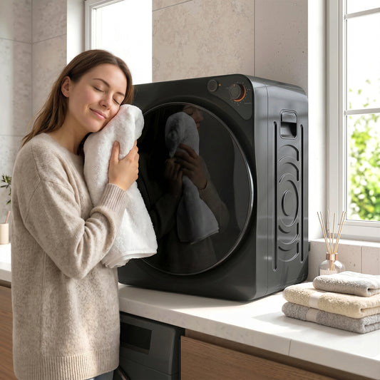 Compact Vented Tumble Dryer | 5kg | 1000W | 5 Drying Modes | Stainless Steel Drum | Stackable | 54dB | Black
