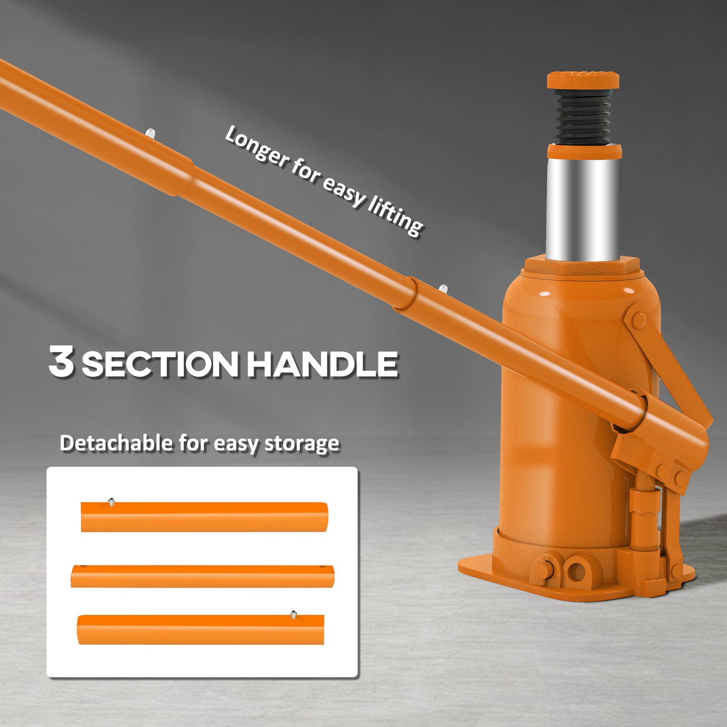 12 Tonne Hydraulic Bottle Jack with 19-37 cm Lifting Range, Heavy Duty Portable Compact Car Jack Lift with Saddle, Pickup, Truck, Auto Repair Maintenance