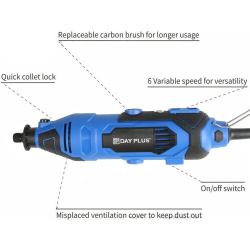 Rotary Drill Grinder Engraving Multi Rotary Tool 80 Piece Dremel Type Accessories & Case