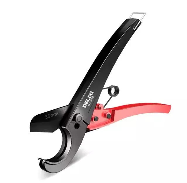 Pipe Cutters, Pipe Scissors SK5 Alloy Material Ratchet Cutter PVC/PU/PP/PE Hose Cutting Hand Tool