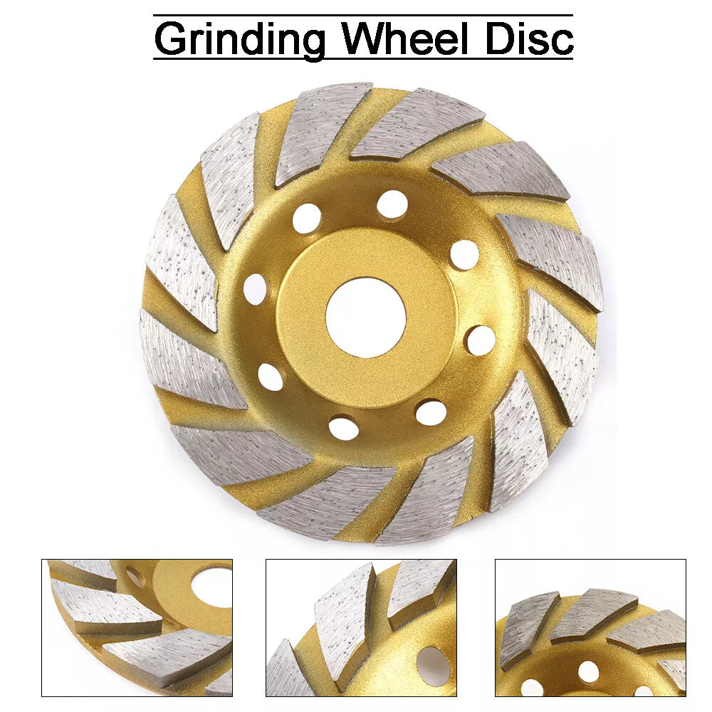 4 Inch 100ml Diamond Grinding Disc Abrasive Cup Wheel Wear Resistant Diamond Sanding Wheel Durable Angle Grinder Disc For Concrete