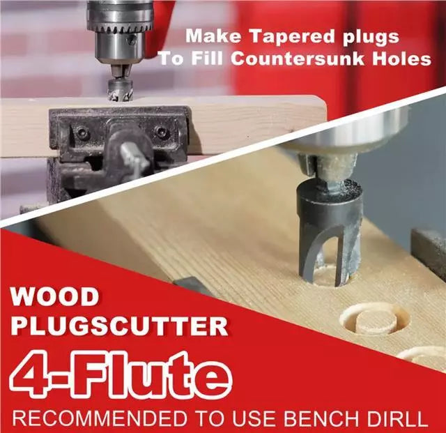 EZARC Countersink Drill Bit Set 15-Pack, Tapered Drill Bits Kit with 2PCS Wood Plug Cutter for Woodworking, with Storage Box