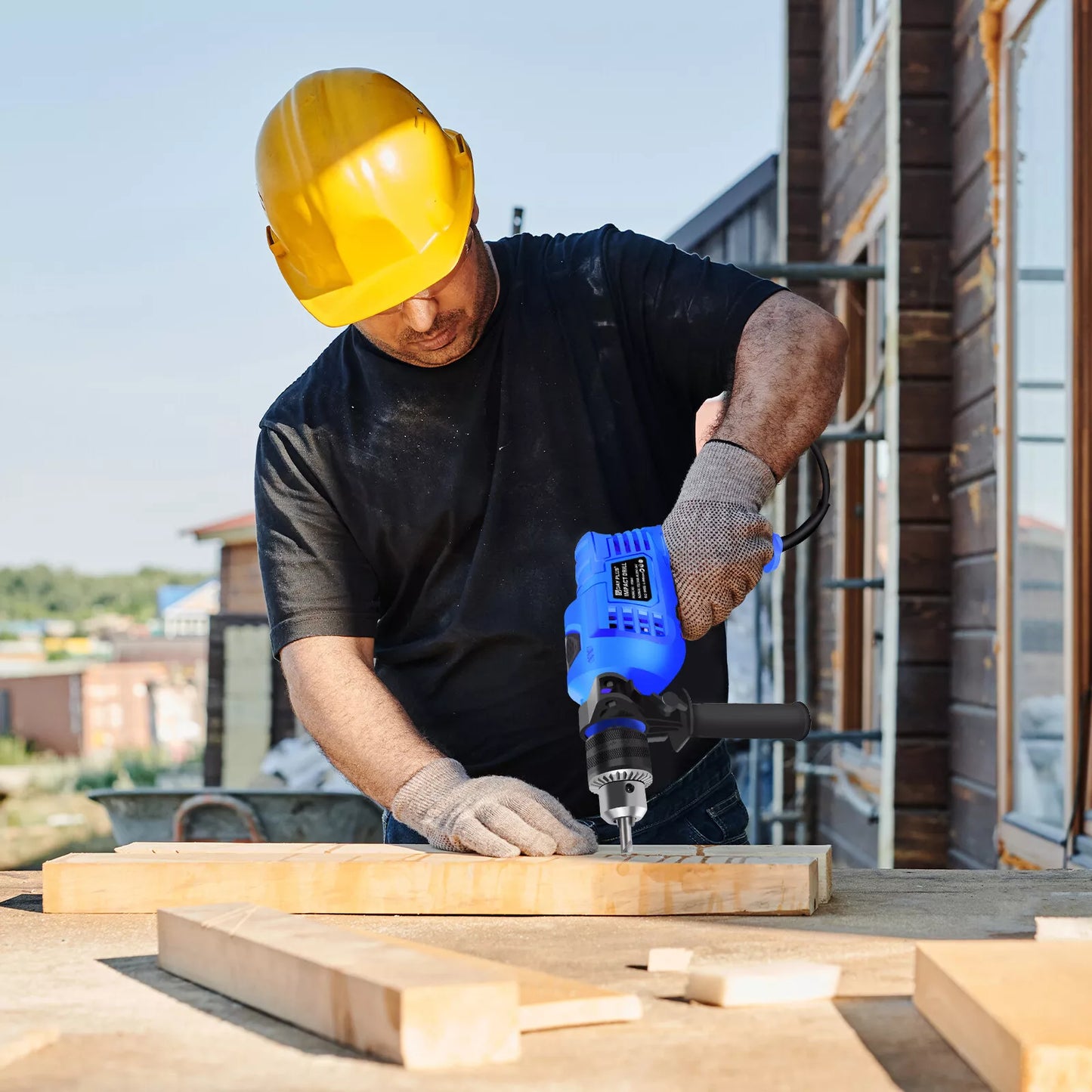 Dayplus Hammer Drill Heavy Duty Electric Corded Impact Drill 850w Rotary with Bits Set