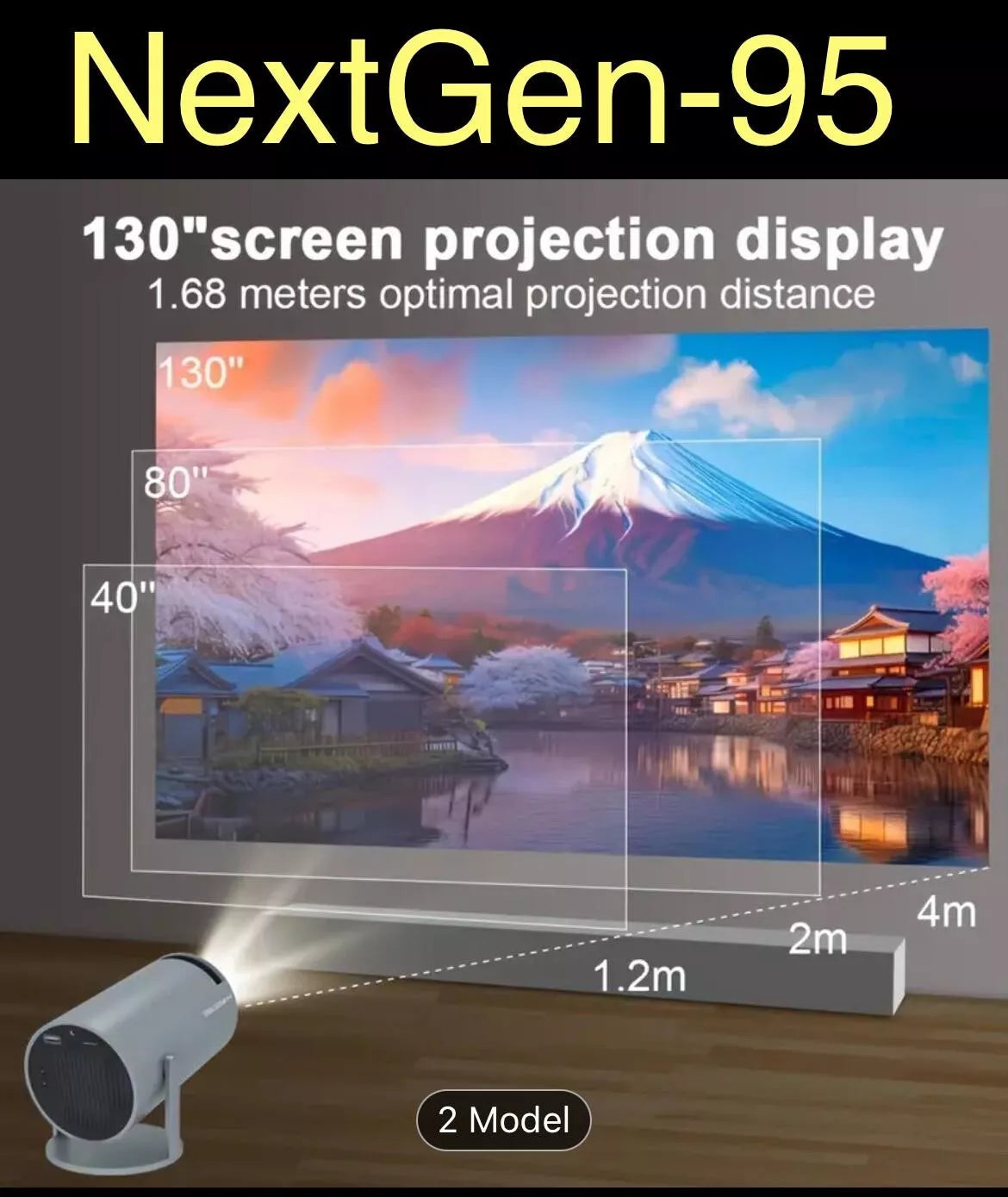 Magcubic Projector Hy300 4K Android 11 Dual Wifi6 200 ANSI H713 BT5.0 1080P 1280*720P Home Cinema Outdoor Projector