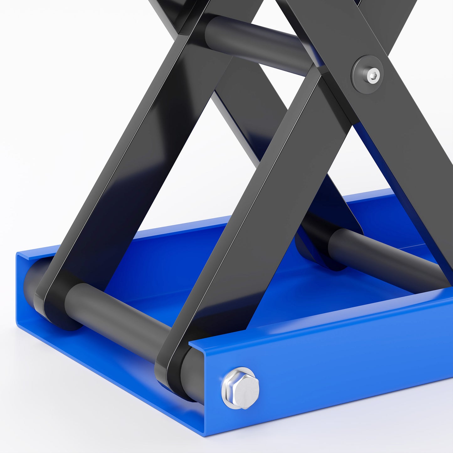 500KG Motorcycle Scissor Lift Jack, Height Adjustable Motorbike Stand with Anti-Slip Wide Deck, Heavy Duty Steel Motorbike Repair Lift