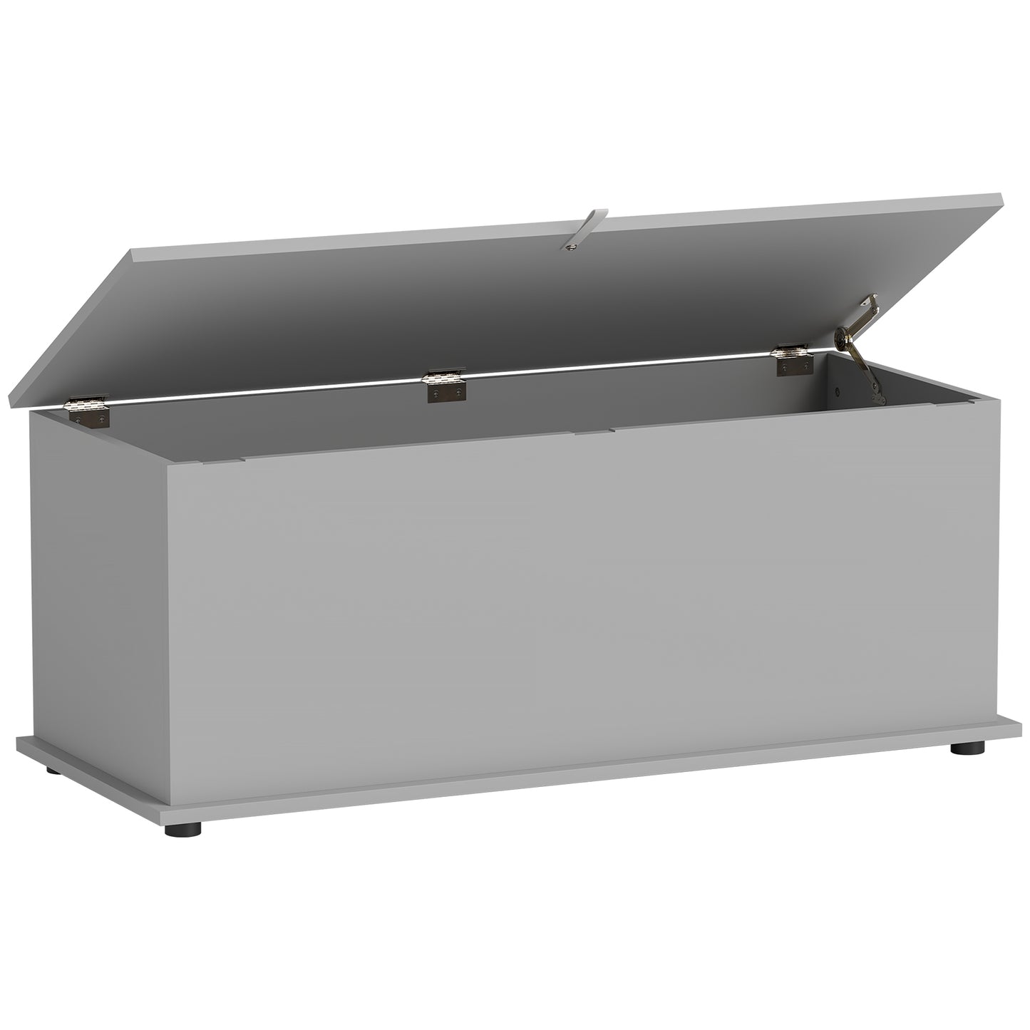 113L Storage Chest, Storage Box with Flip-Top Lid and 2 Safety Hinges, Storage Trunk for Living Room, Entryway, 100 x 40 x 40 cm