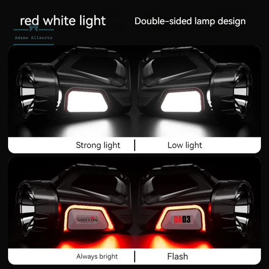 USB Rechargeable Solar Energy Camp Flashlights ABS Portable Waterproof Torch Work Light Outdoor Searchlight