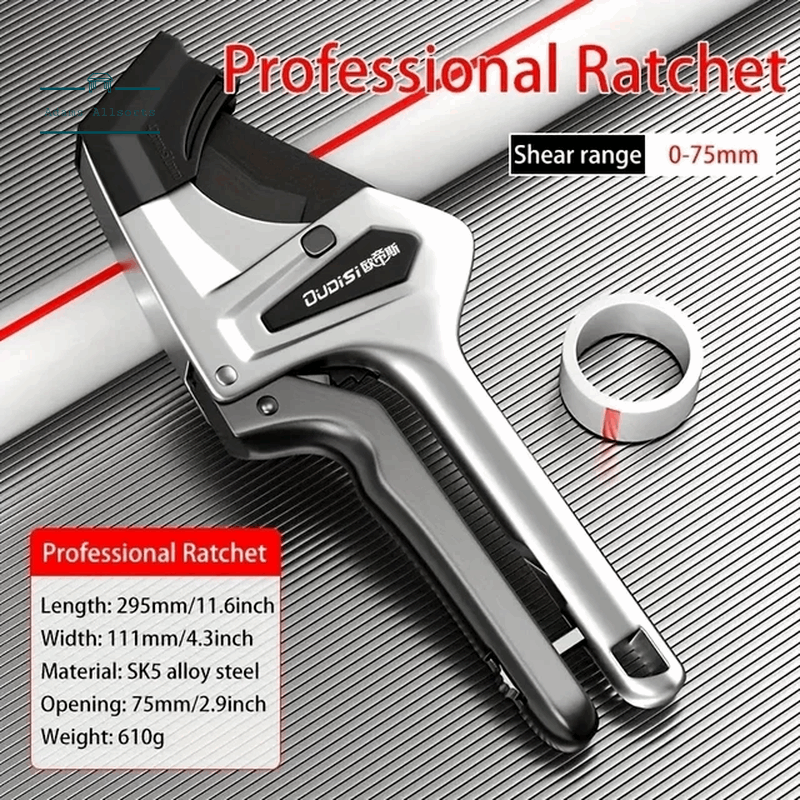 Multi-Purpose Pipe Cutter Snips Non-Slip Water-Resistant Precision Cutting For Plastic & Rubber Tubing PVC Hand Tool