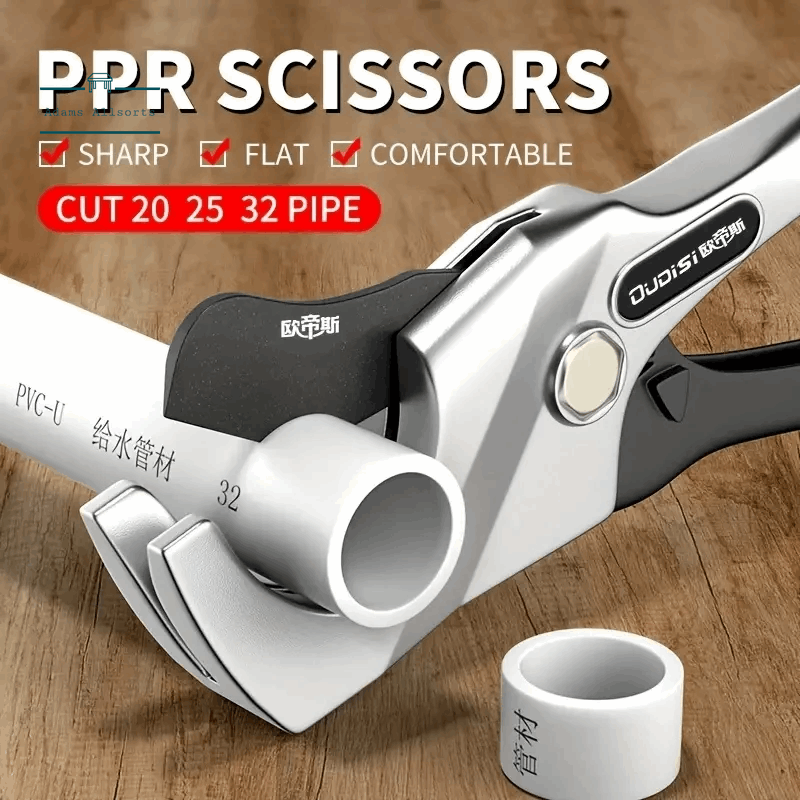 Multi-Purpose Pipe Cutter Snips Non-Slip Water-Resistant Precision Cutting For Plastic & Rubber Tubing PVC Hand Tool