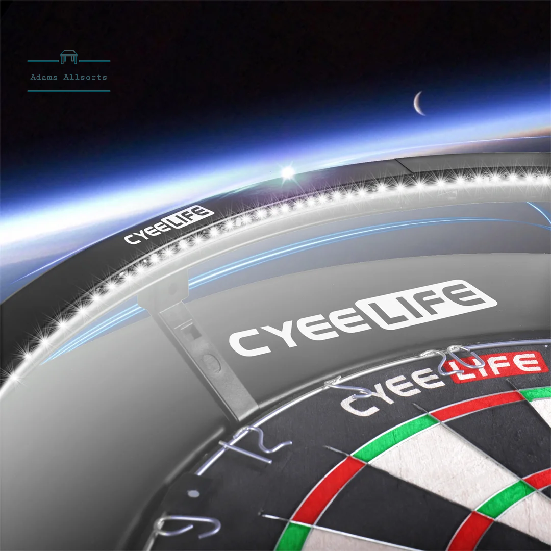 Cyeelife 120 Degree Dartboard Lighting With Magnetic Clamp (Warm White) Suitable For Circular Dartboards