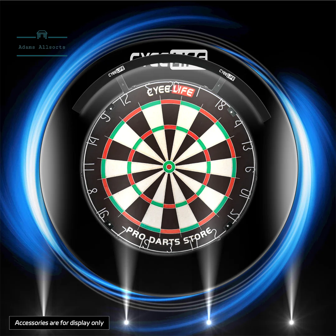 Cyeelife 120 Degree Dartboard Lighting With Magnetic Clamp (Warm White) Suitable For Circular Dartboards