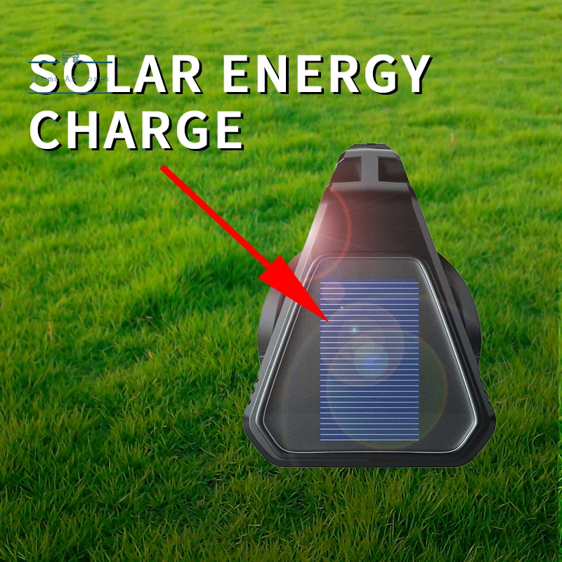 USB Rechargeable Solar Energy Camp Flashlights ABS Portable Waterproof Torch Work Light Outdoor Searchlight