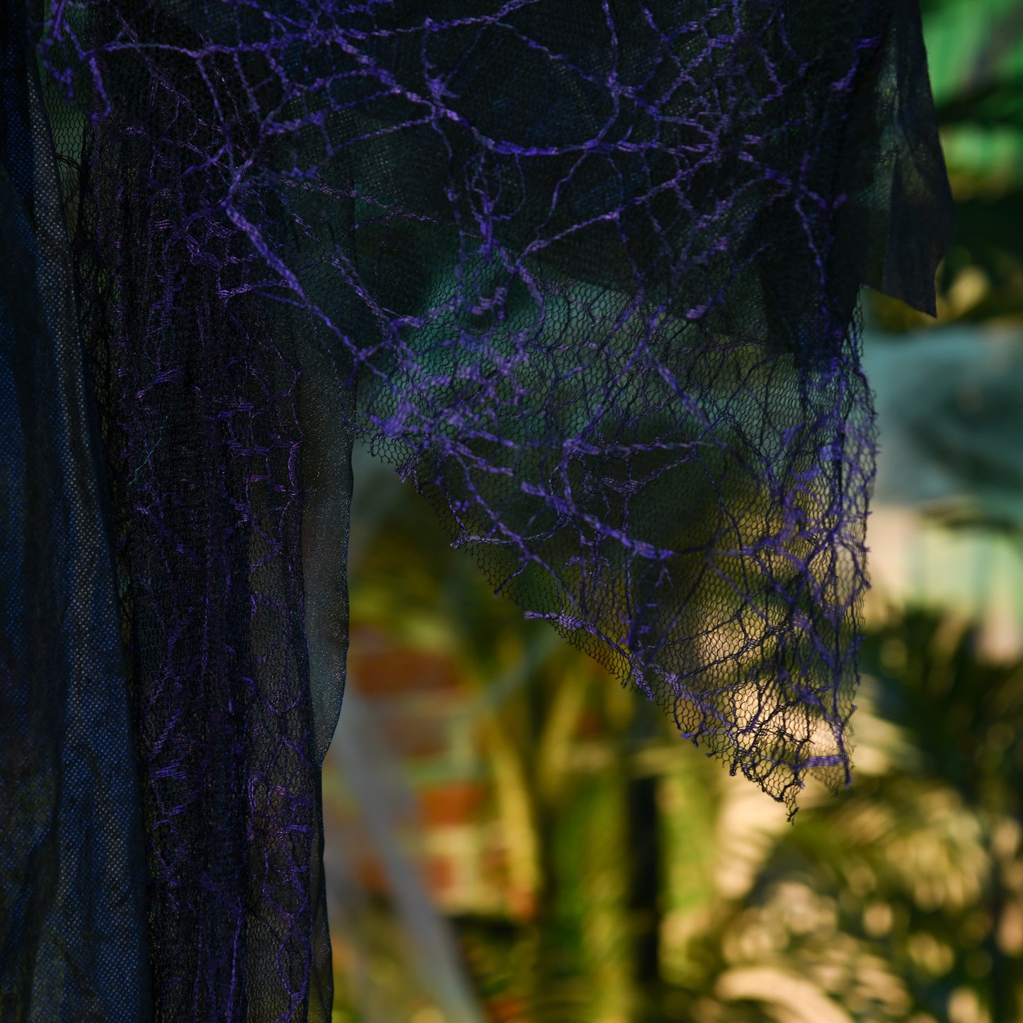 6ft Outdoor Halloween Decoration Witch, Standing Witch Prop Life Size with Sound and Motion Activated, Light Up Eyes, Talking Sound, Posable Arms