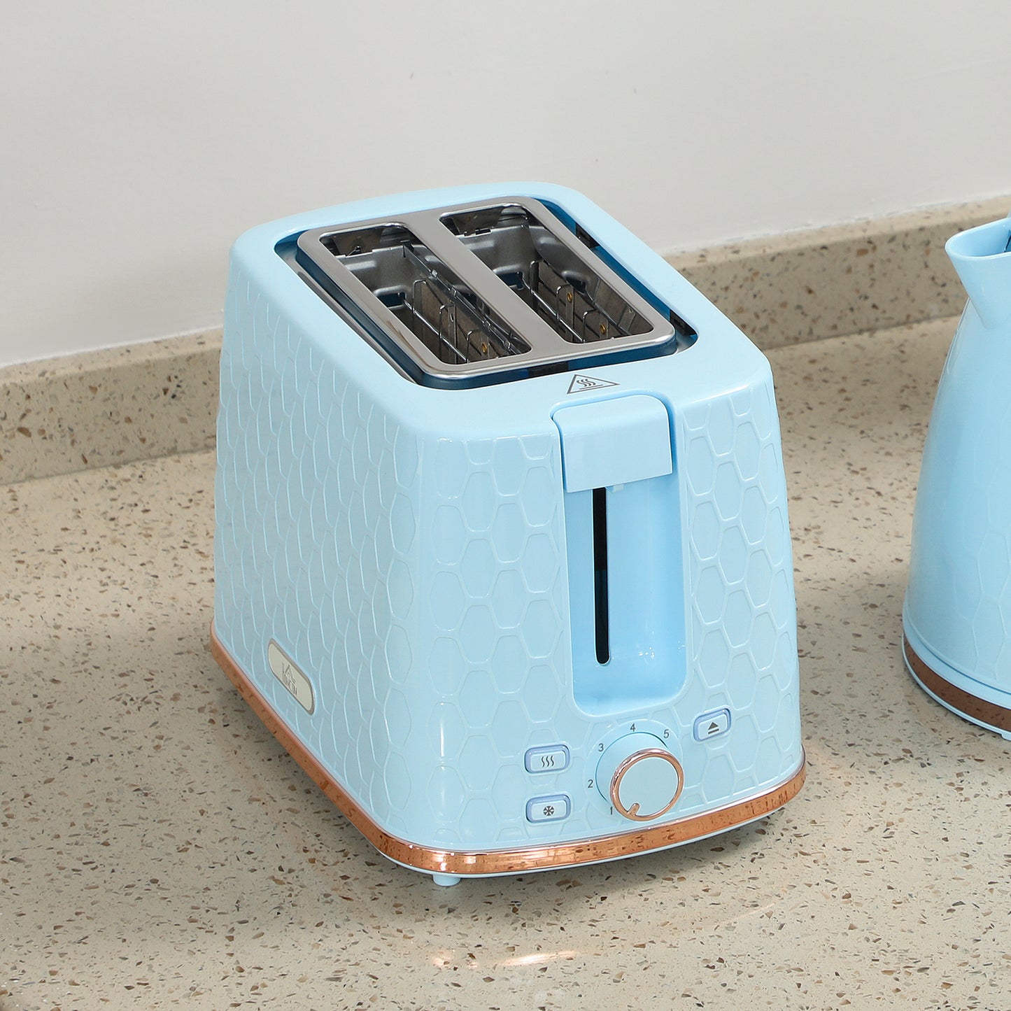 1.7L 3000W Fast Boil Kettle & 2 Slice Toaster Set, Kettle and Toaster Set with Auto Shut Off, Browning Controls