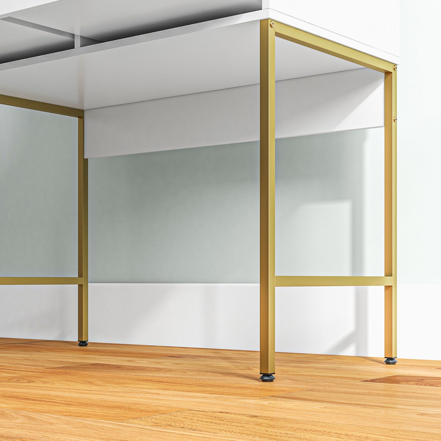 Dressing Table with Lighted Mirror, Cushioned Stool, Drawers, Shelves, Makeup Vanity Desk Set, Modern Dresser Vanity Table for Bedroom, White