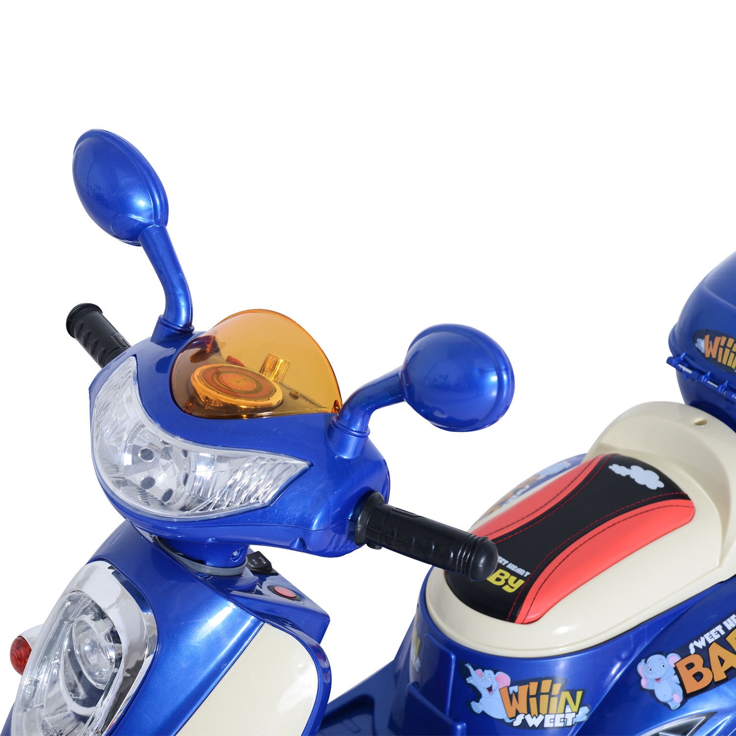 Children's Electric Ride on Toy Tricycle Car-Blue