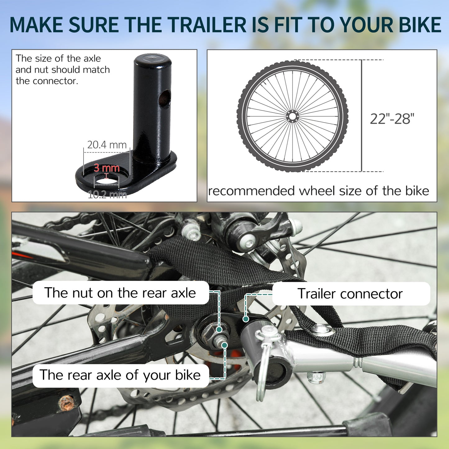 Bike Cargo Shopping Carrier Trailer With Removable Cover-Red/Black