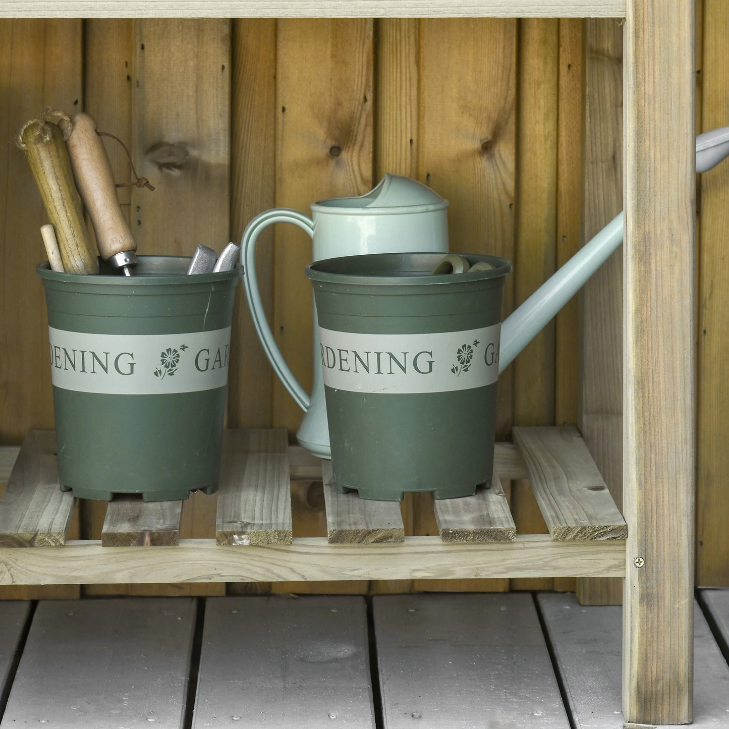 Garden Wooden Planters Raised Garden Bed with Legs and Storage Shelf, Gardening Standing Growing Bed Flower Boxes for Backyard, Balcony