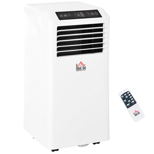 Mobile Air Conditioner with Remote Control, Timer, Cooling Dehumidifying Ventilating, LED Display White - 1080W
