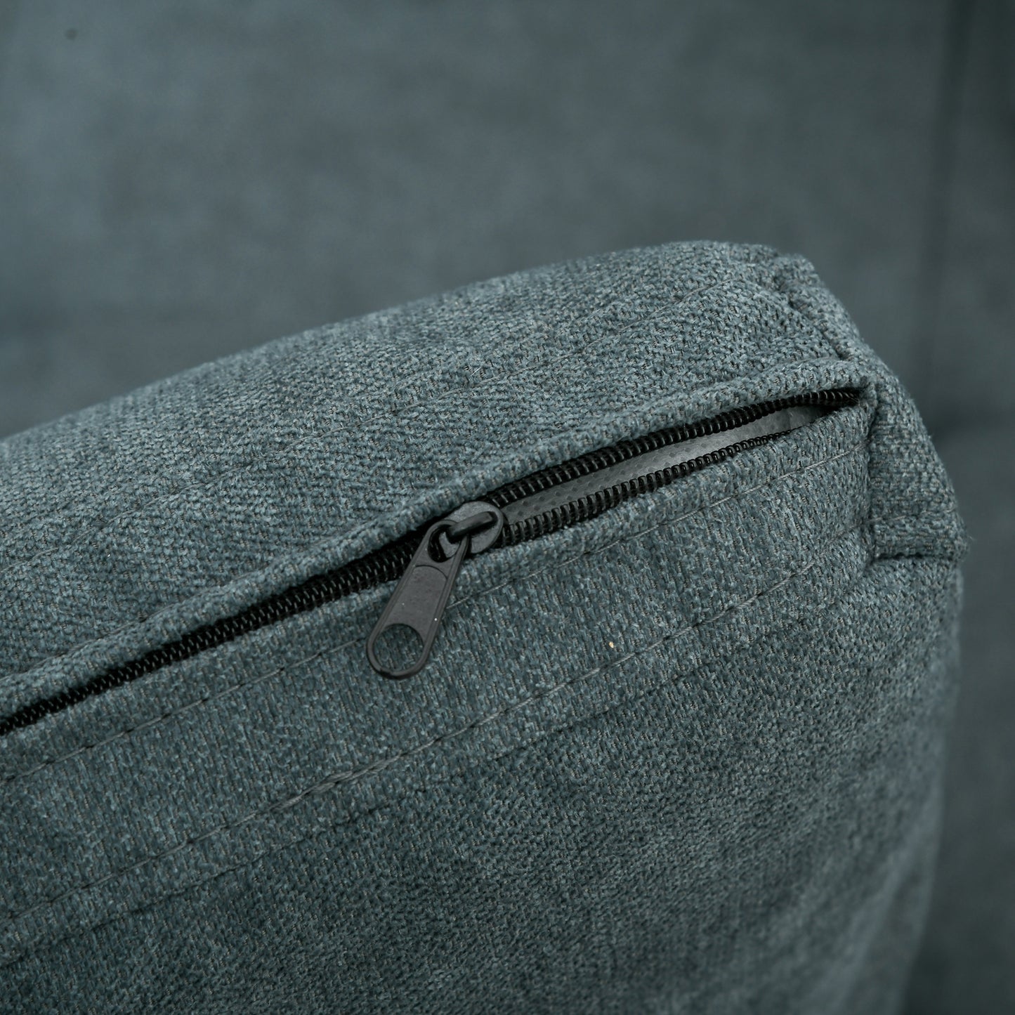 Loveseat Sofa Bed, Convertible Bed Settee with 2 Cushions, Side Pockets for Living Room, Charcoal Grey