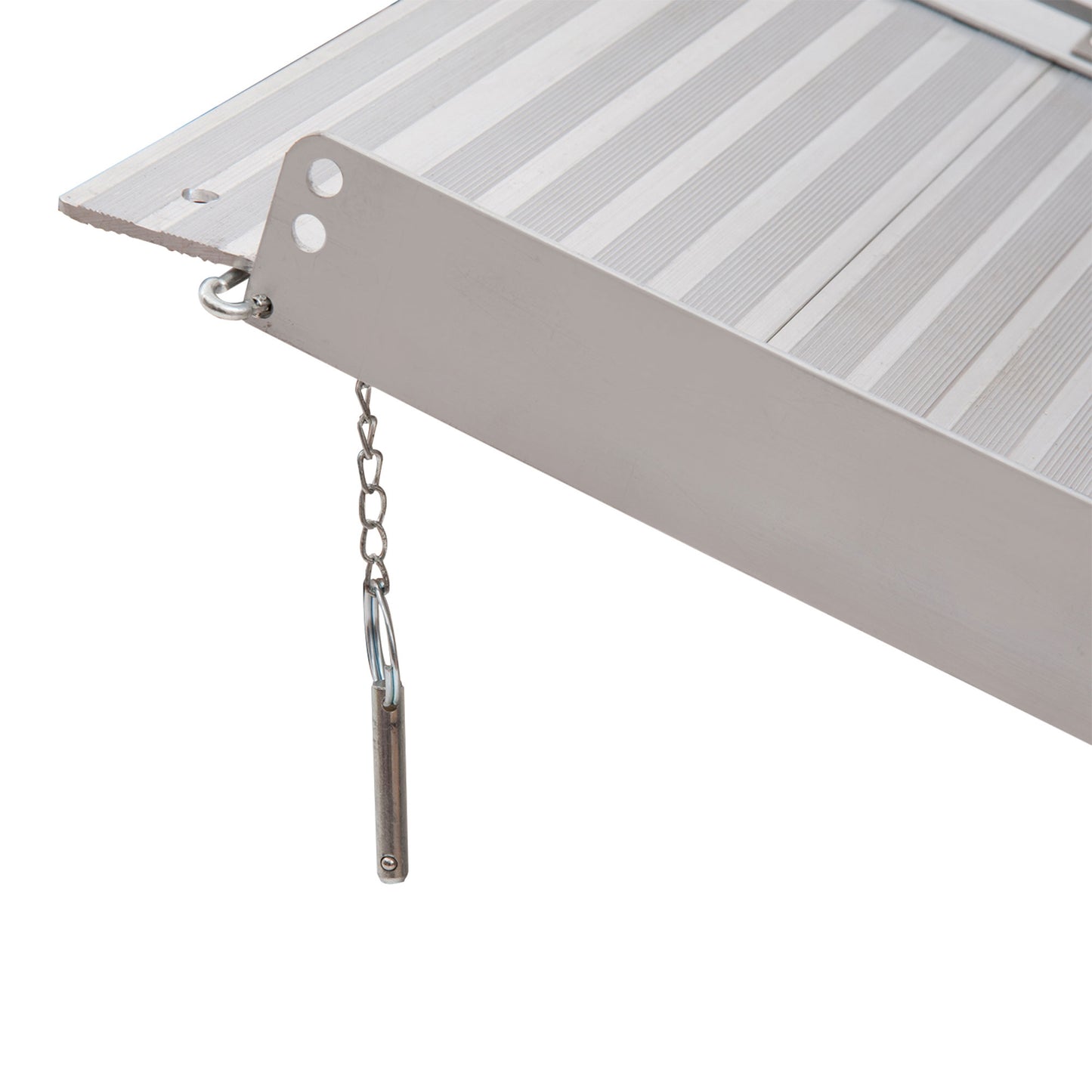 Folding Aluminium Anti-Corrosive Alloy Frame Skid Proof Assist Ramp With Handle 40"