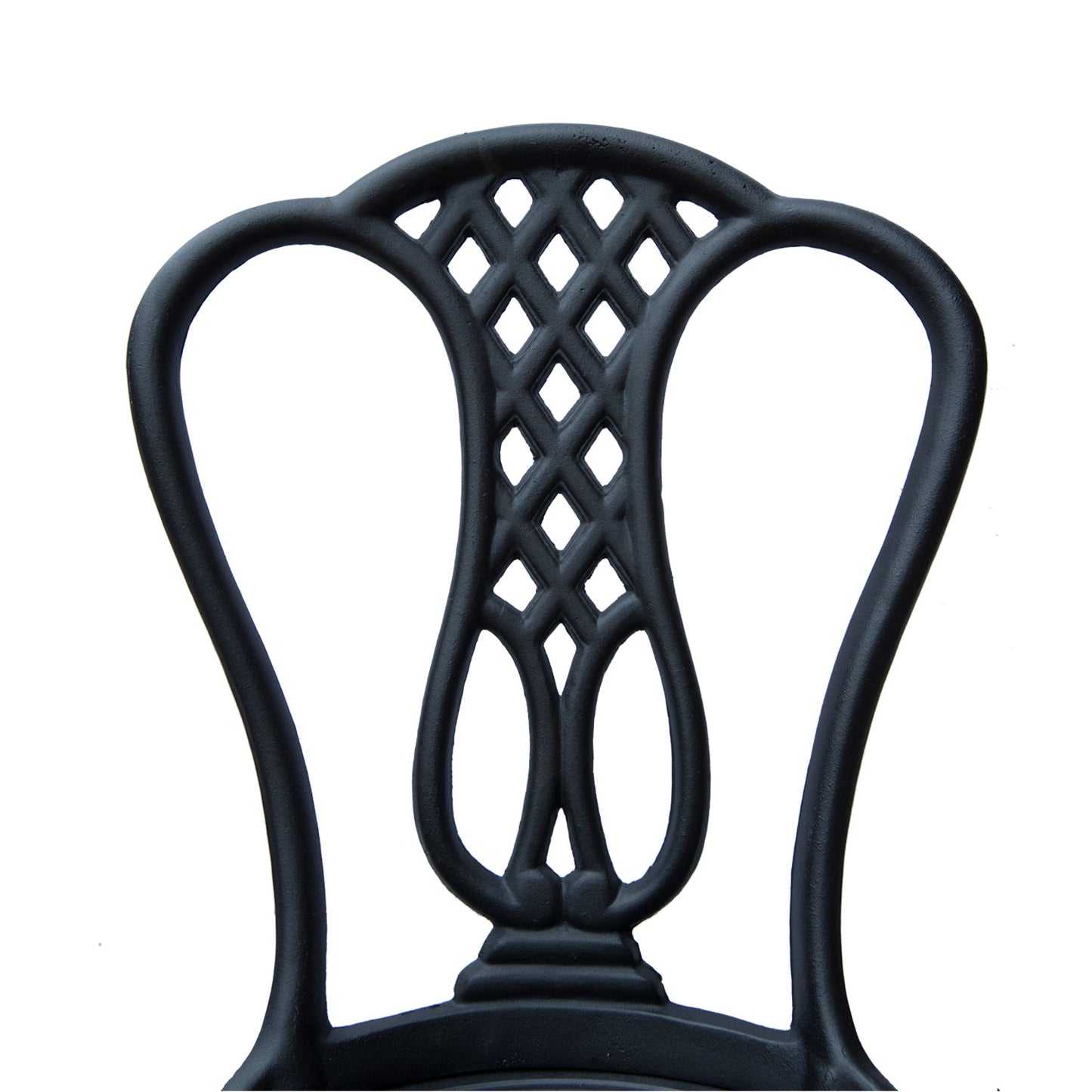 3 Piece Patio Cast Aluminium Bistro Garden Outdoor Furniture Table and Chairs Set Shabby Chic Style
