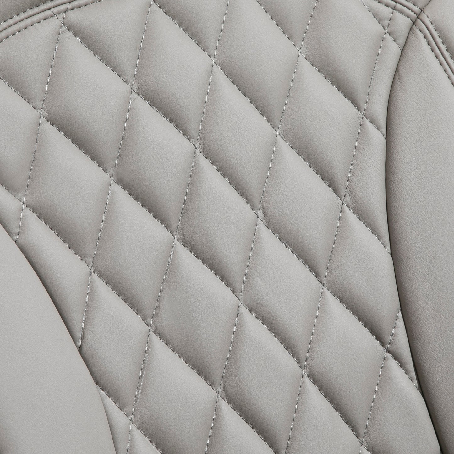 PU Recliner Chair with Footrest, Headrest, Round Wooden Base, Lounge Reading Armchair for Living Room, Bedroom and Office, Grey