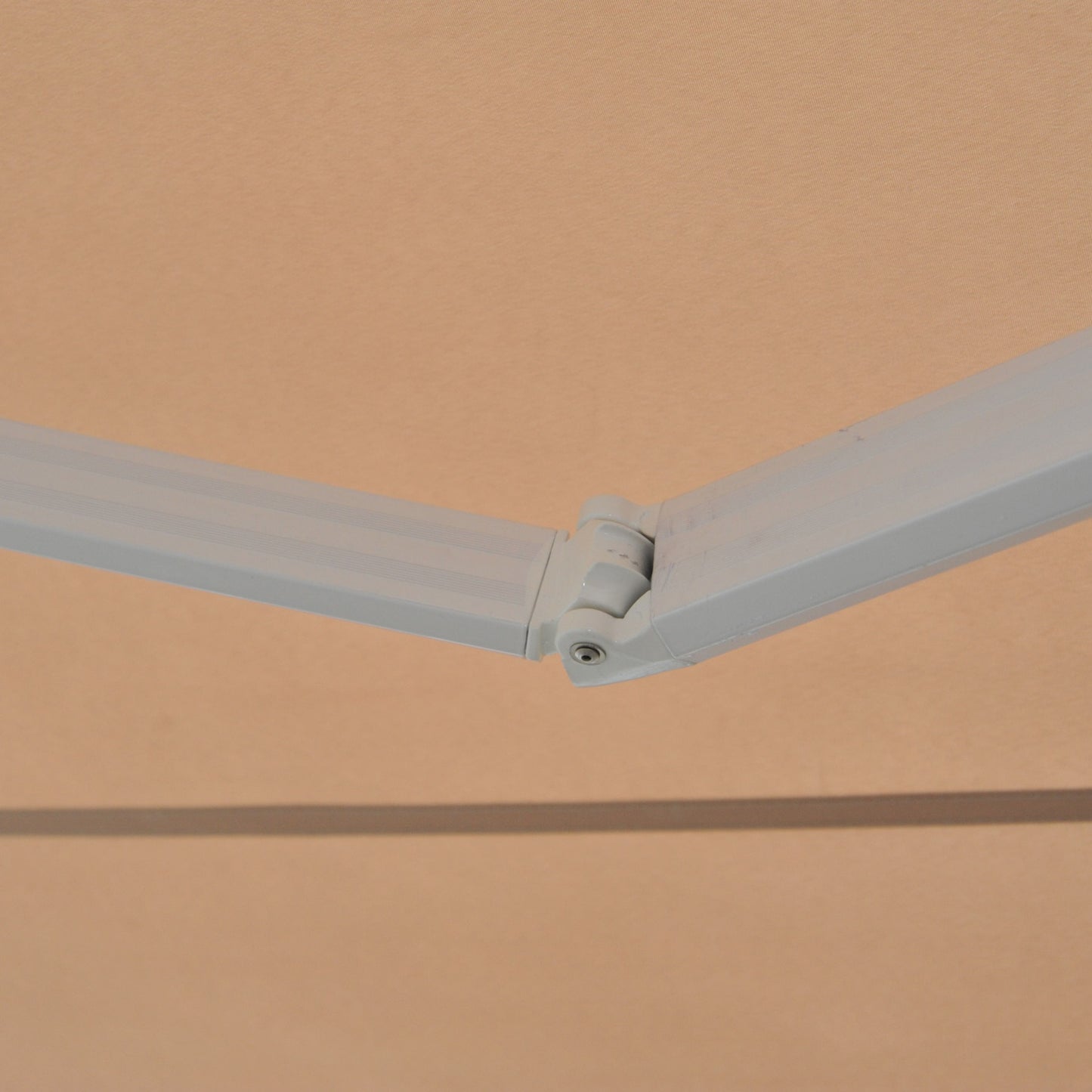 Outsunny 3.5Lx2.5M Retractable Awning-Cream White