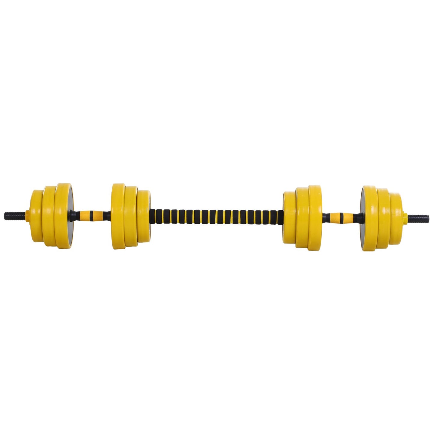 25KGS Dumbbell & Barbell Adjustable Set Plate Bar Clamp Rod Home Gym Sports Area Exercise Ergonomic