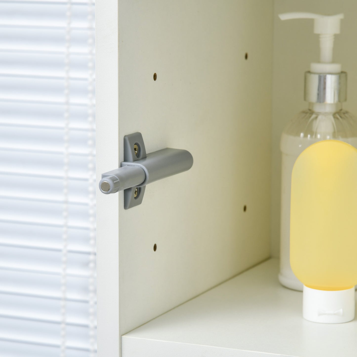 Kleankin Tall Bathroom Cabinet with Adjustable Shelves, High Gloss Storage Cupboard, Freestanding Tallboy with Storage Drawer, White