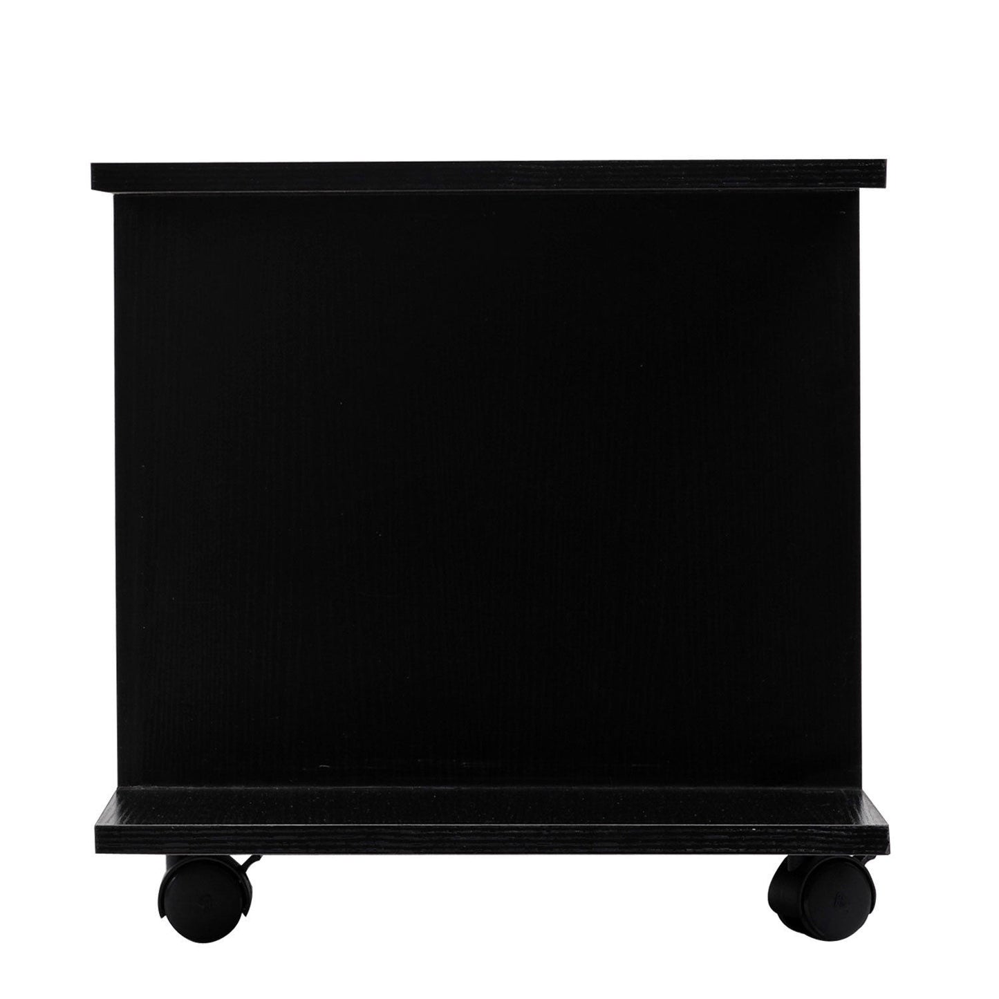 TV Stand Unit With Shelves - Black