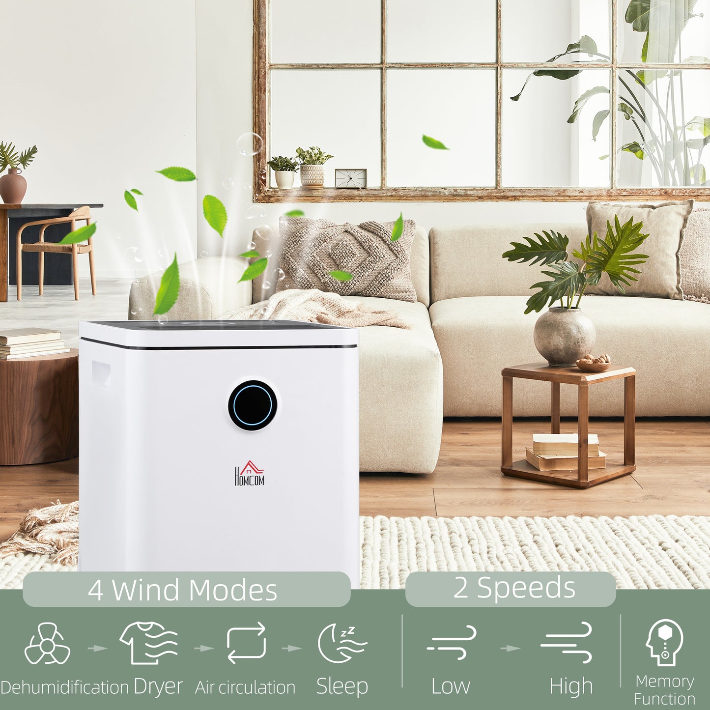 2500ML Portable Quiet Dehumidifier with WiFi Smart App Control, Electric Moisture Air Dehumidifier for Home Laundry Basement 10L/Day