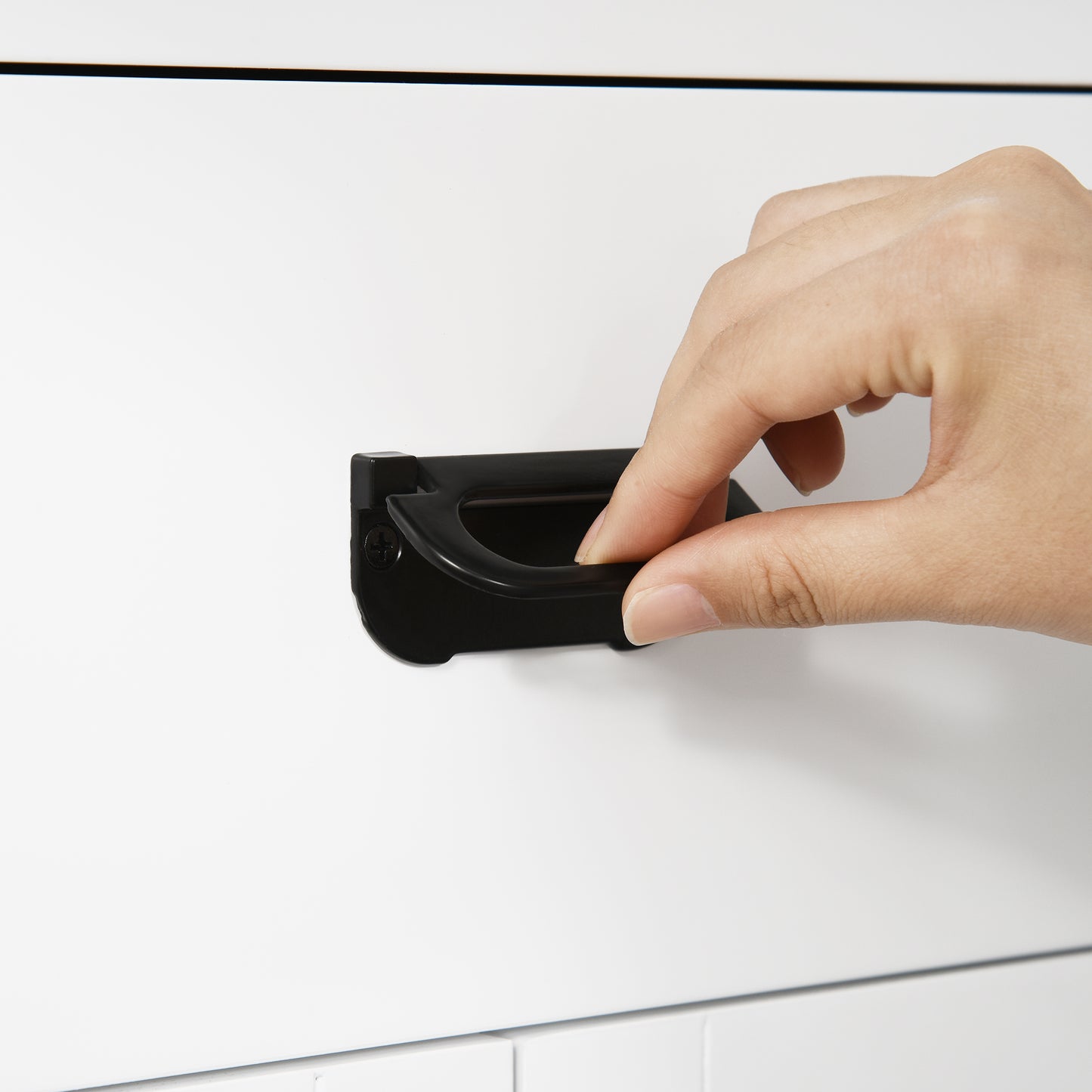 Kleankin Bathroom Cabinet, Bathroom Storage Unit with Drawer, Double Door Cabinet, Adjustable Shelf for Living Room, White