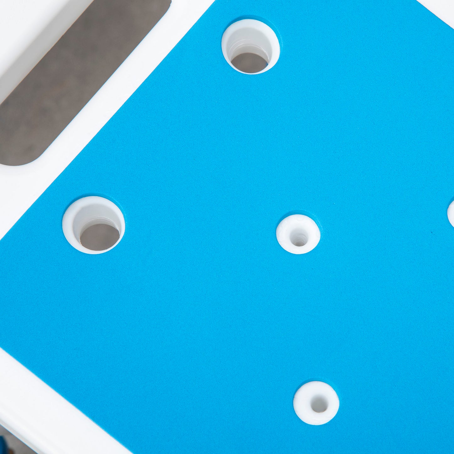 Shower Chair Bathroom Spa Stool Seat, Adjustable, Padded With Built-in Handle And Non-slip Suction Pads - Blue