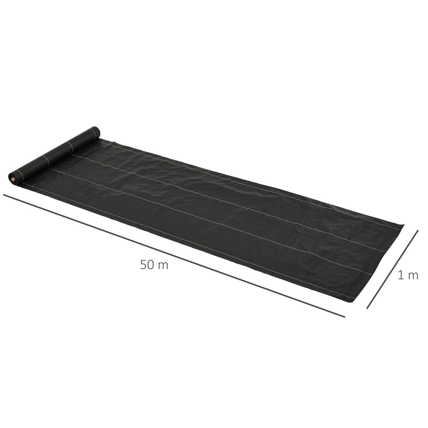 1x50m Gardener Premium Weed Barrier Block Landscape Fabric Durable & Heavy-Duty Gardening Mat, Easy Setup & Superior Weed Control