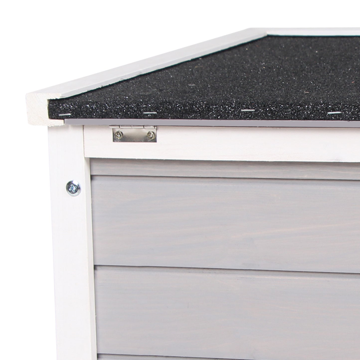 PawHut Wooden Rabbit Hutch Bunny Puppy Cage Guinea Pig Hutch, Rabbit Hideaway, Cat House, Pet Habitat Small Animals