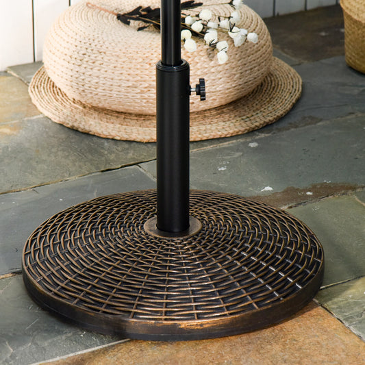 Outsunny Patio Weighted Umbrella Base Parasol Holder Outdoor Stand 25kg
