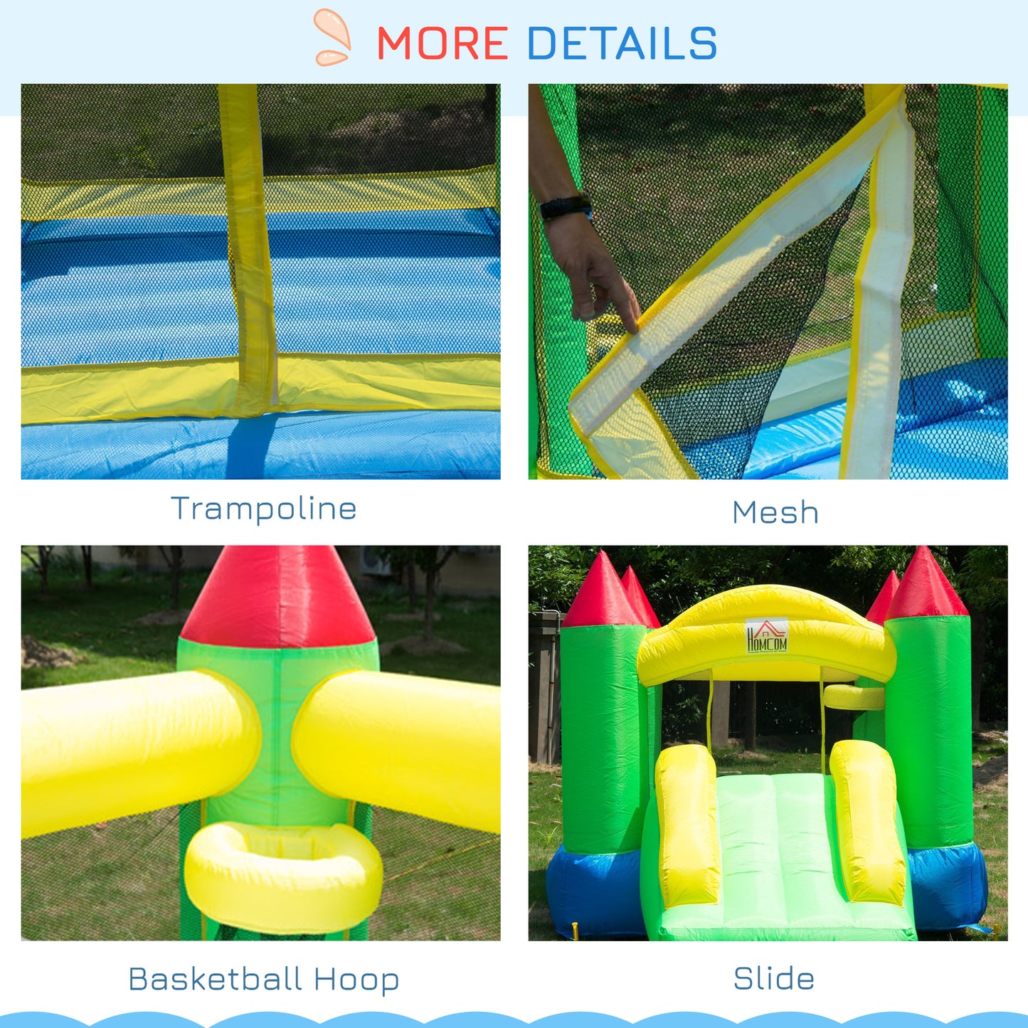 Inflatable Kids Bounce Bouncy Castle Jumper With Blower