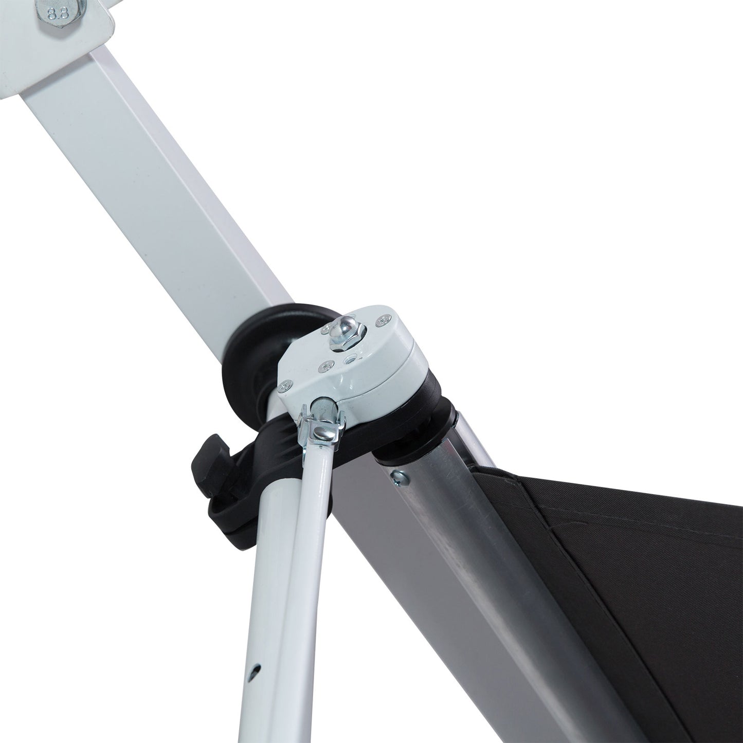 Outsunny Balcony 2 x 1.5m Manual Adjustable Awning DIY Patio Clamp Awning Canopy Retractable Shade Shelter - Grey