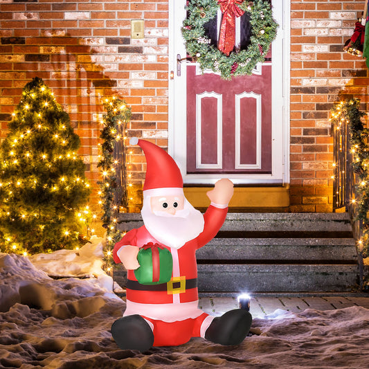 Christmas Inflatable Santa Claus Outdoor Home Seasonal Holiday Decoration With LED Light