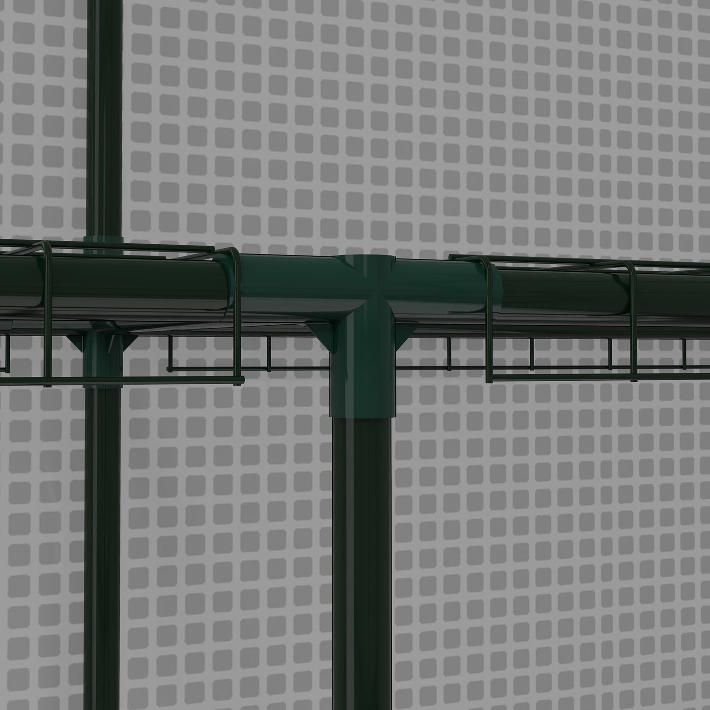 Outsunny Walk-in Greenhouse w/ 3 Tier Shelves, Green House Garden Grow House w/ PE Cover, Roll-up Door, Mesh Windows, 140 x 213 x 190cm, White
